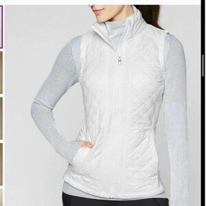 Athleta Rock Springs Quilted Vest White Size XS